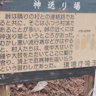 峠には神送り場が有ったと