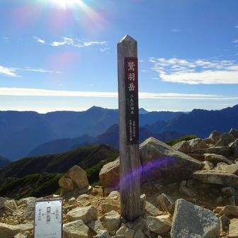 鷲羽岳山頂