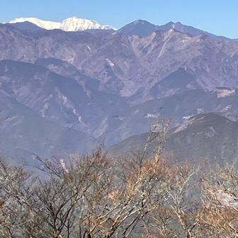 最右　笊ヶ岳
奥の雪　悪沢岳