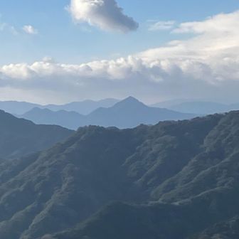 トンガリ山の錫杖ヶ岳（亀山7座）
登ったなぁ〜と