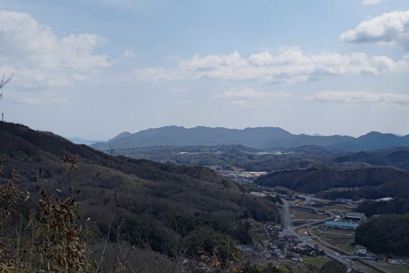 竜王山、筆影山方面