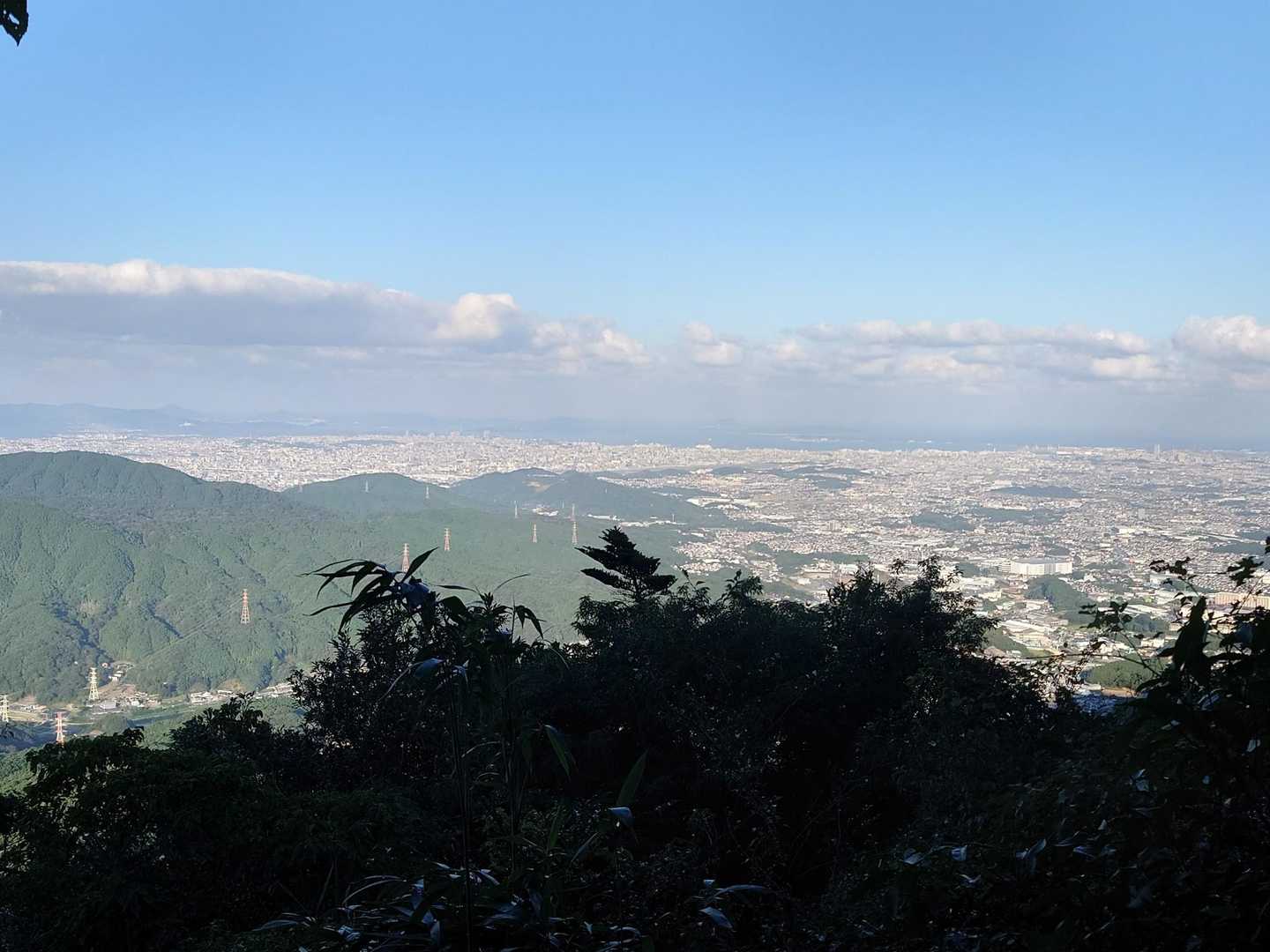 復路、宝満の窓🪟から（福岡市、糸島市方面）