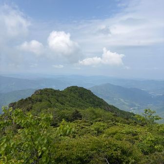 振り返って前鶏頭山