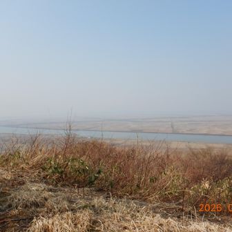 男鹿山は見えず