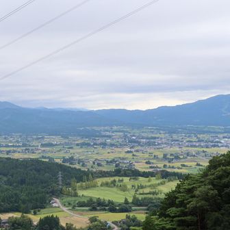 右端は医王山
向こう側が金沢