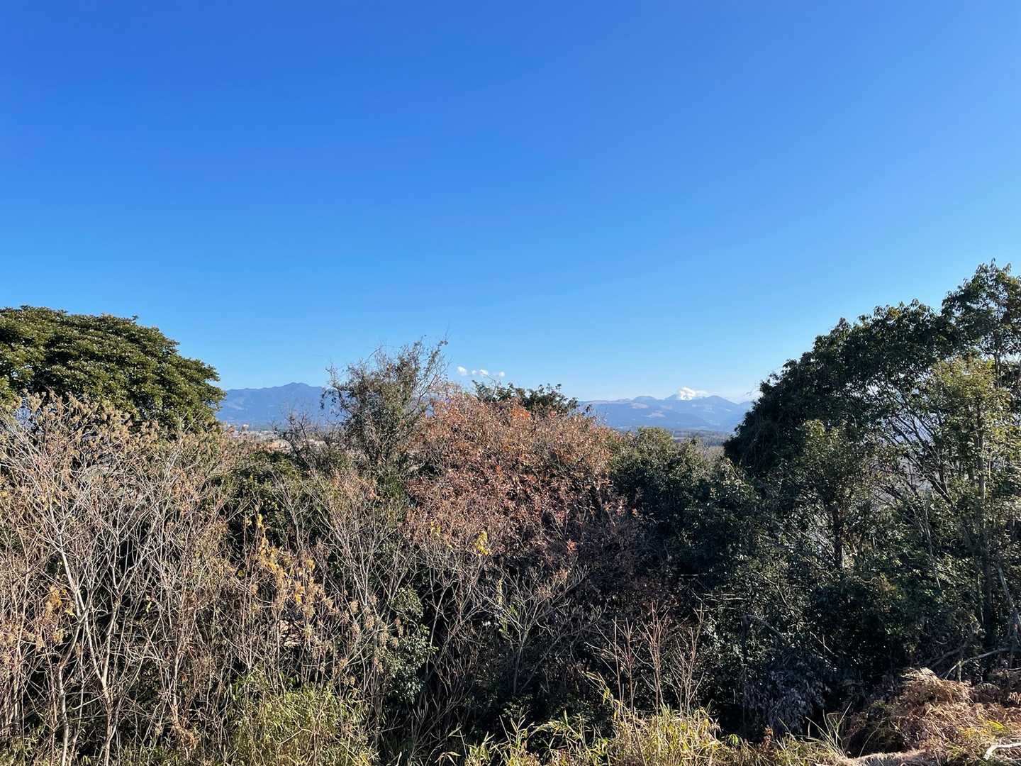 阿蘇が見えます。鞍岳も。
