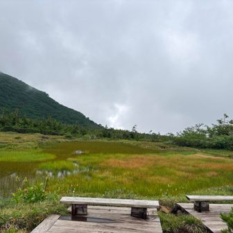 天狗原に到着
ここでお昼に残したお弁当を半分だけ食べて休憩