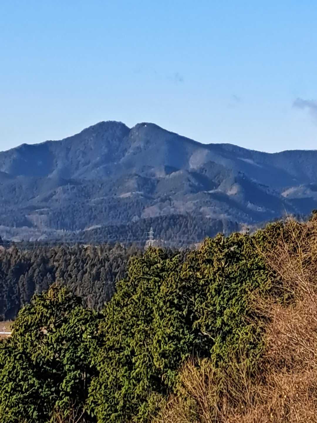二股山がよく見えます