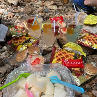 涼みながらオヤツTime🍹(宴会)

梨を切って持って来ました😊🍐
「船」の付く苗字の方から梨を頂いたので思わず「ふなっしーありがとナッシー‼️」とお礼してもうた😂

みずみずしくて美味しかったー😋