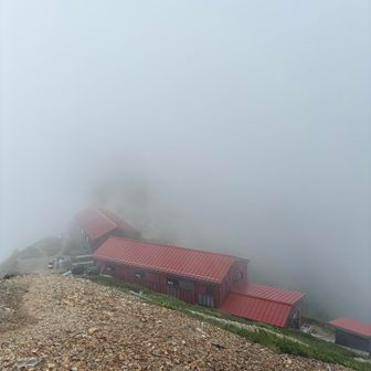 白馬五竜からここに着くまで何も見えなかった