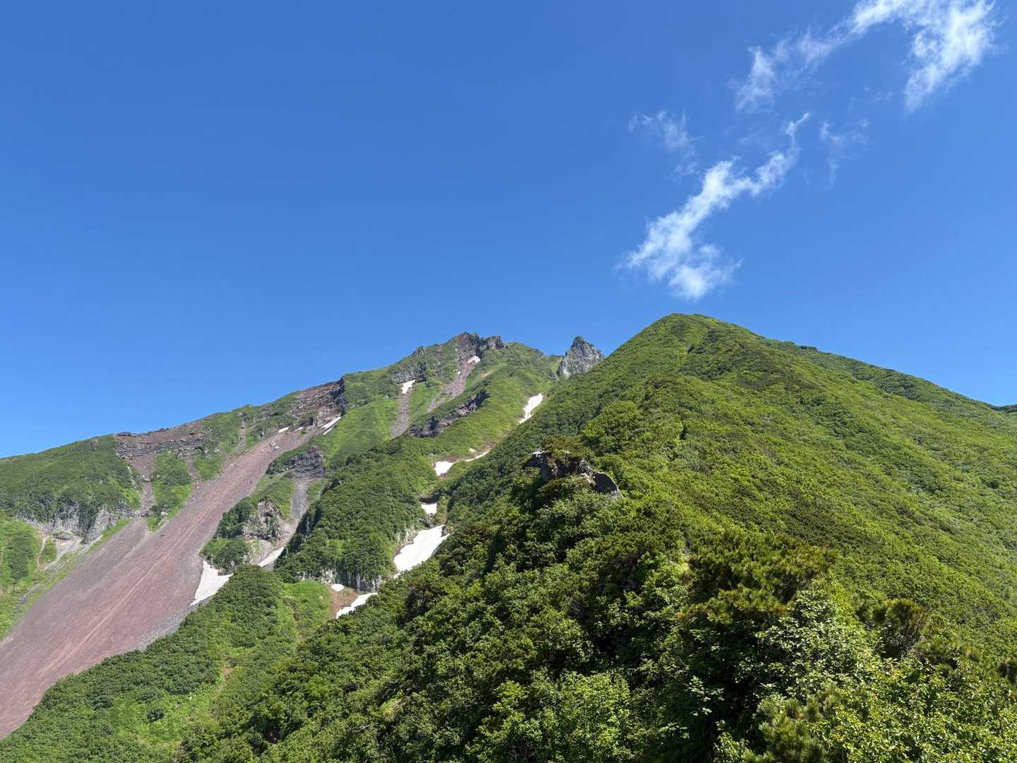 沓形登山口-三眺山-利尻山 往復コースの写真