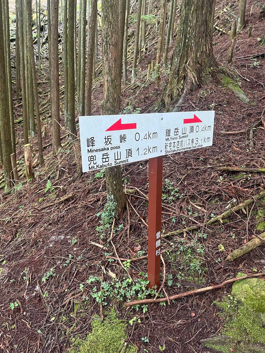 兜岳-峰坂峠-鎧岳 往復コースの写真