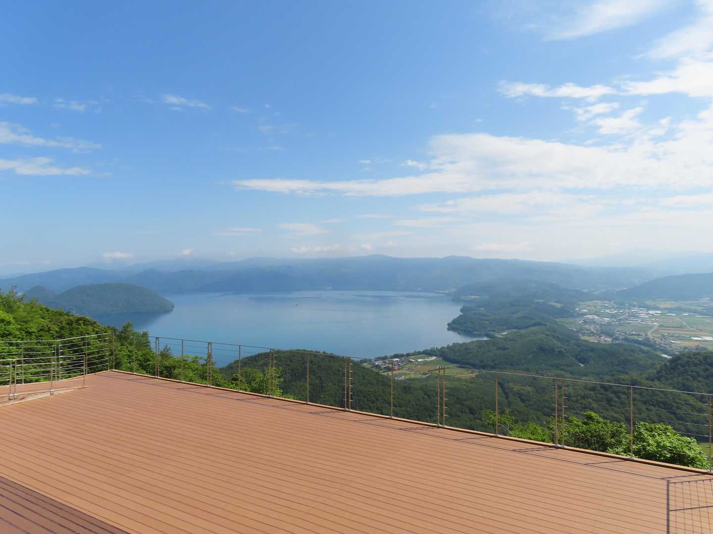 有珠山テラスからの洞爺湖