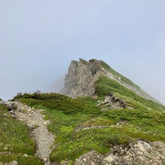 前岳の崩壊エリア