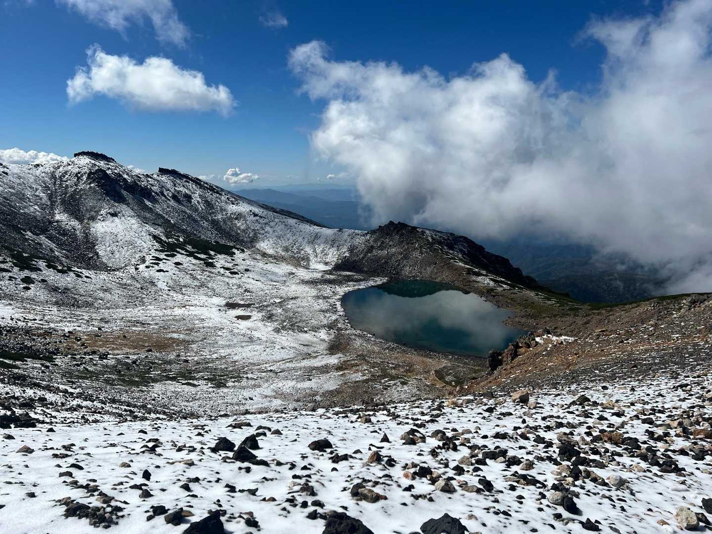 三本滝バス停-乗鞍岳-乗鞍山頂バス停 縦走コースの写真