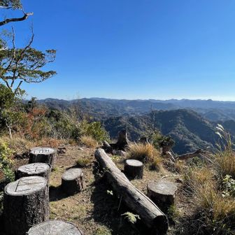 嵯峨山手前の展望台