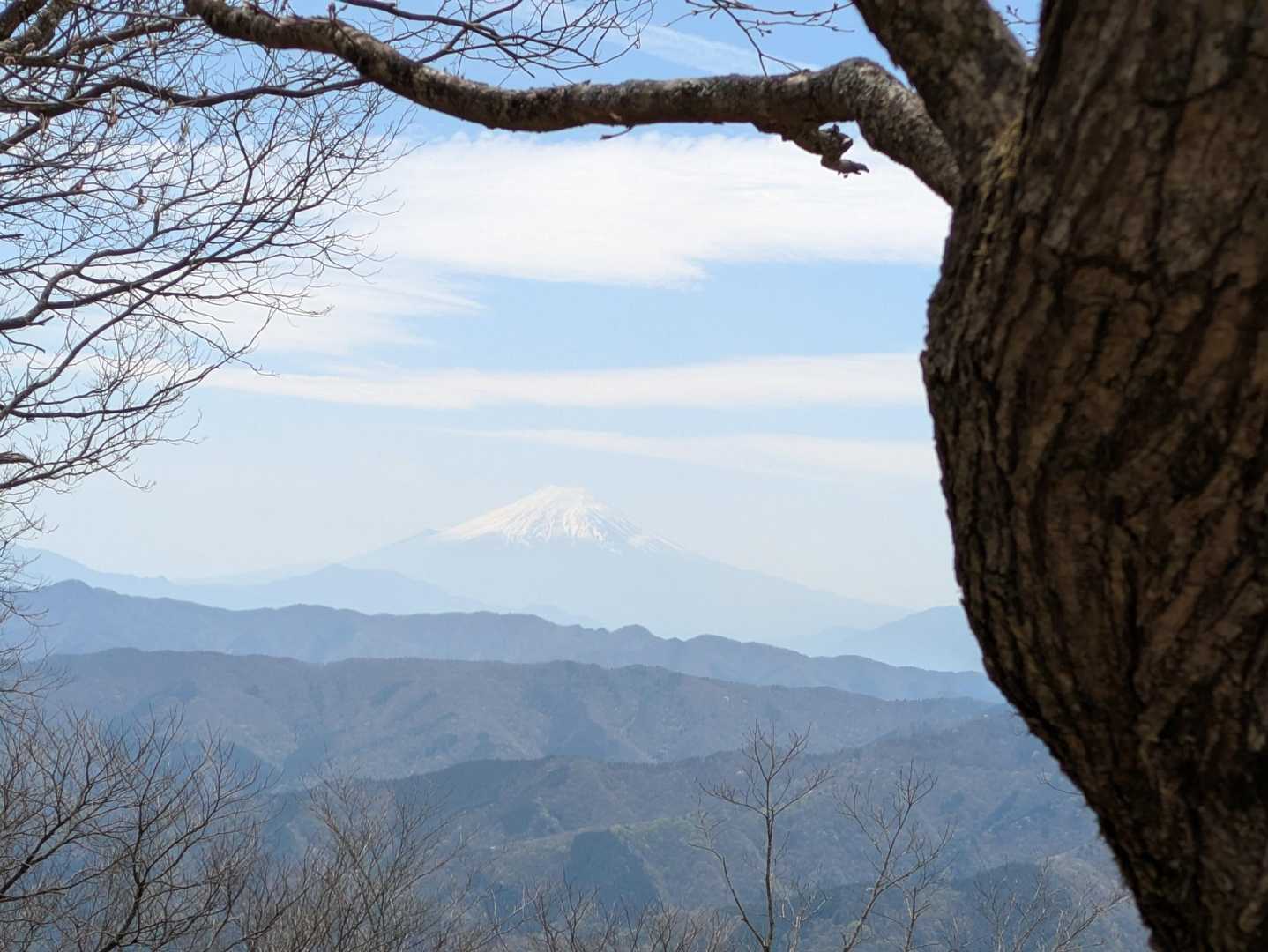 山頂でのんびりしたら下山します
山頂付近からの富士山🗻