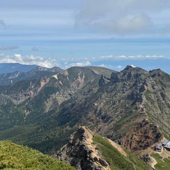 赤岳からのお約束の眺め