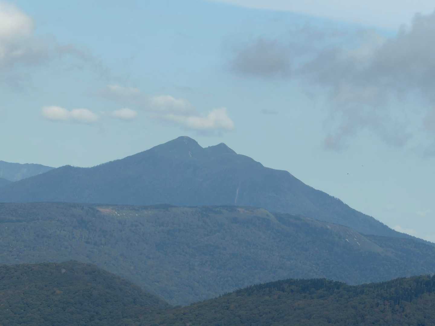 燧ヶ岳をアップで