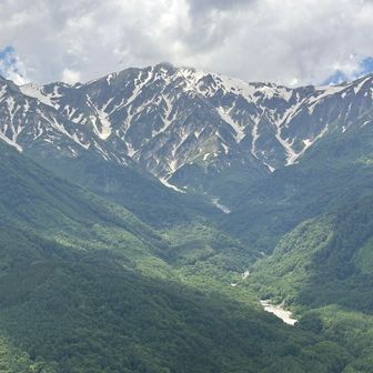 猿倉からのルート一望　白馬岳は6回登ってる
全部鮮明に　メンバー共に覚えています