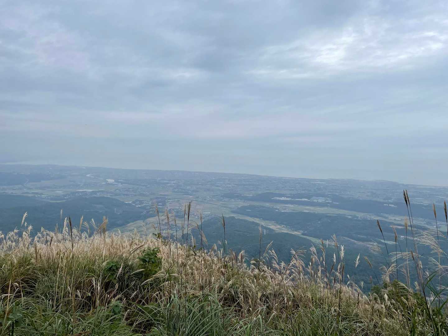 八面山北峰からの眺め
雨が時折パラパラと落ちてきます
予報より早く降りはじめました☂️
