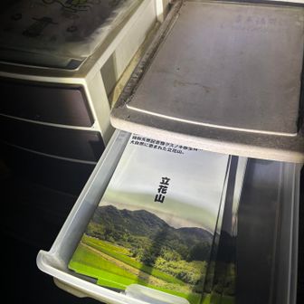 さすがは名山、パンフレットまで置いてある！

暗闇に浮かぶ“つしにゃん”も写りました