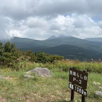 見晴らし台からの眺め
高千穂峰かな？👀