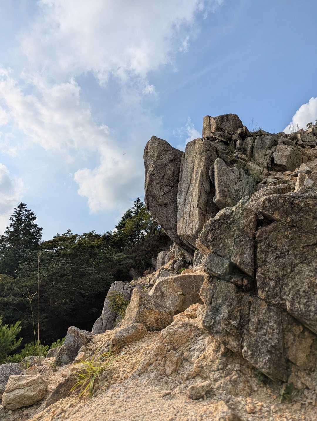 ここを登ったり降りたり