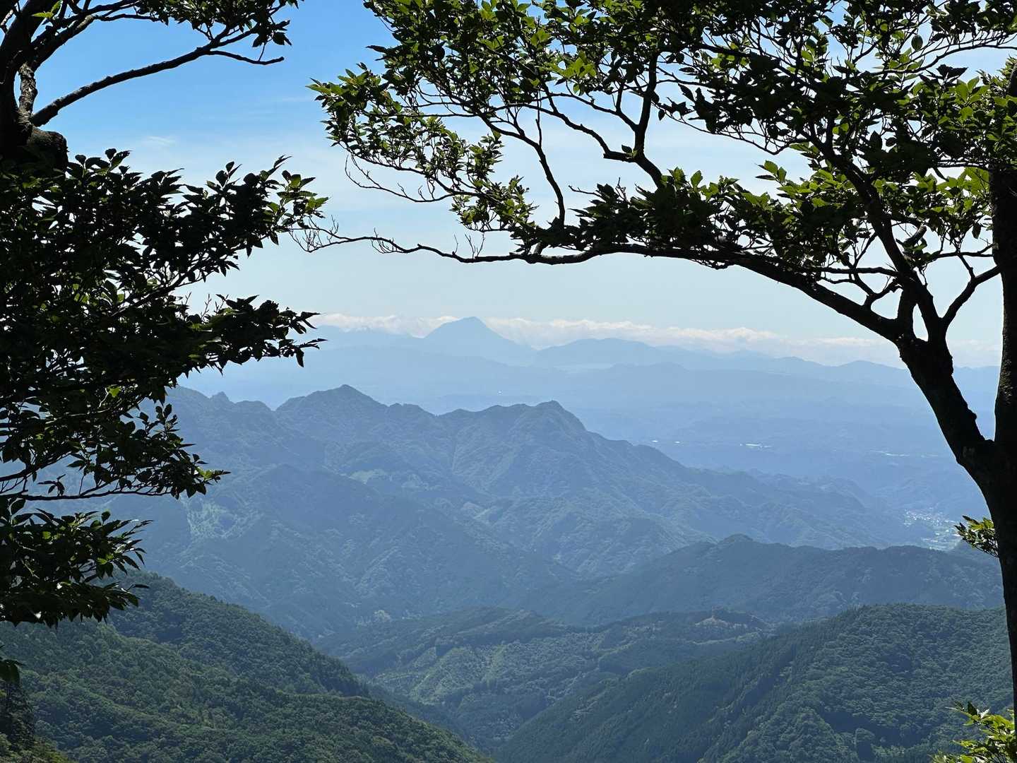 由布岳はくっきり
