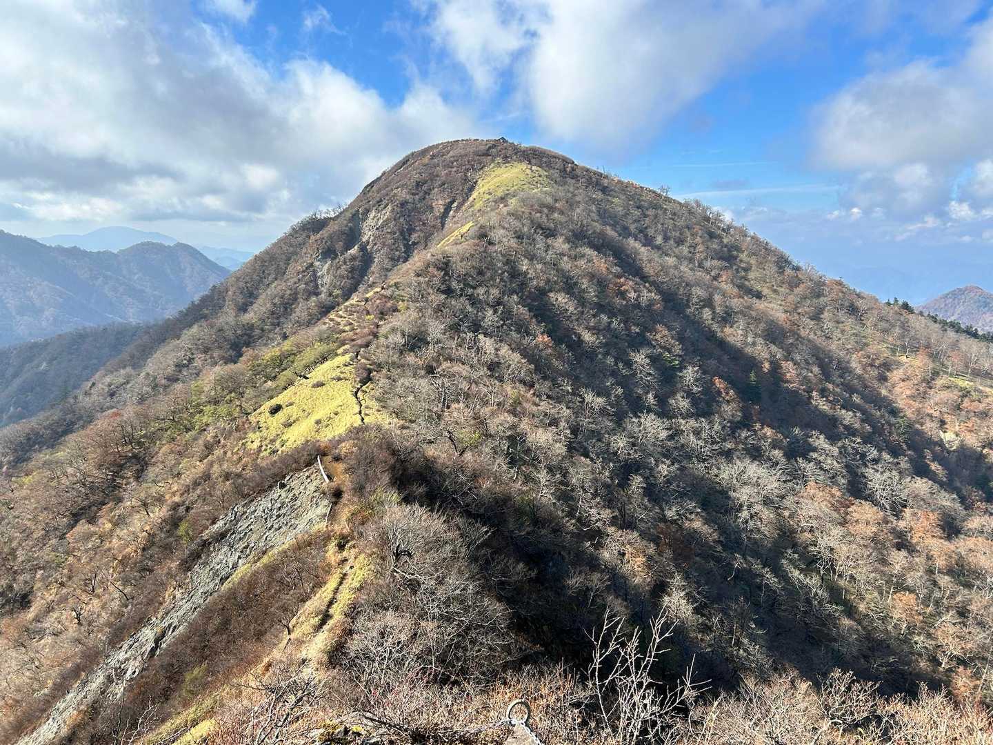 焼山登山口バス停-焼山-姫次-蛭ヶ岳-鬼ヶ岩ノ頭-不動ノ峰 縦走コースの写真