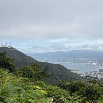 函館山が，見えてきました❗️