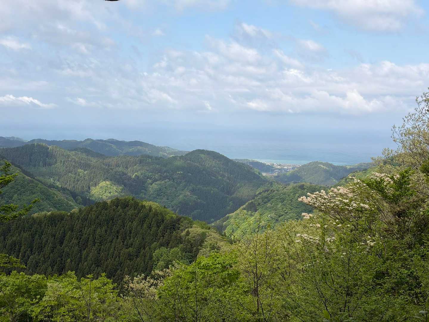 松ケ峰広場から日本海側