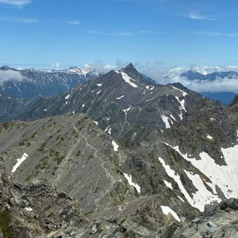 槍ヶ岳と北穂高岳