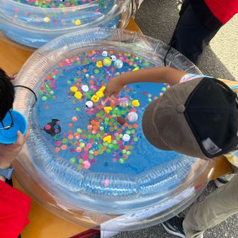 縁日で遊んだり