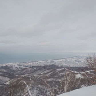 山頂から石狩湾