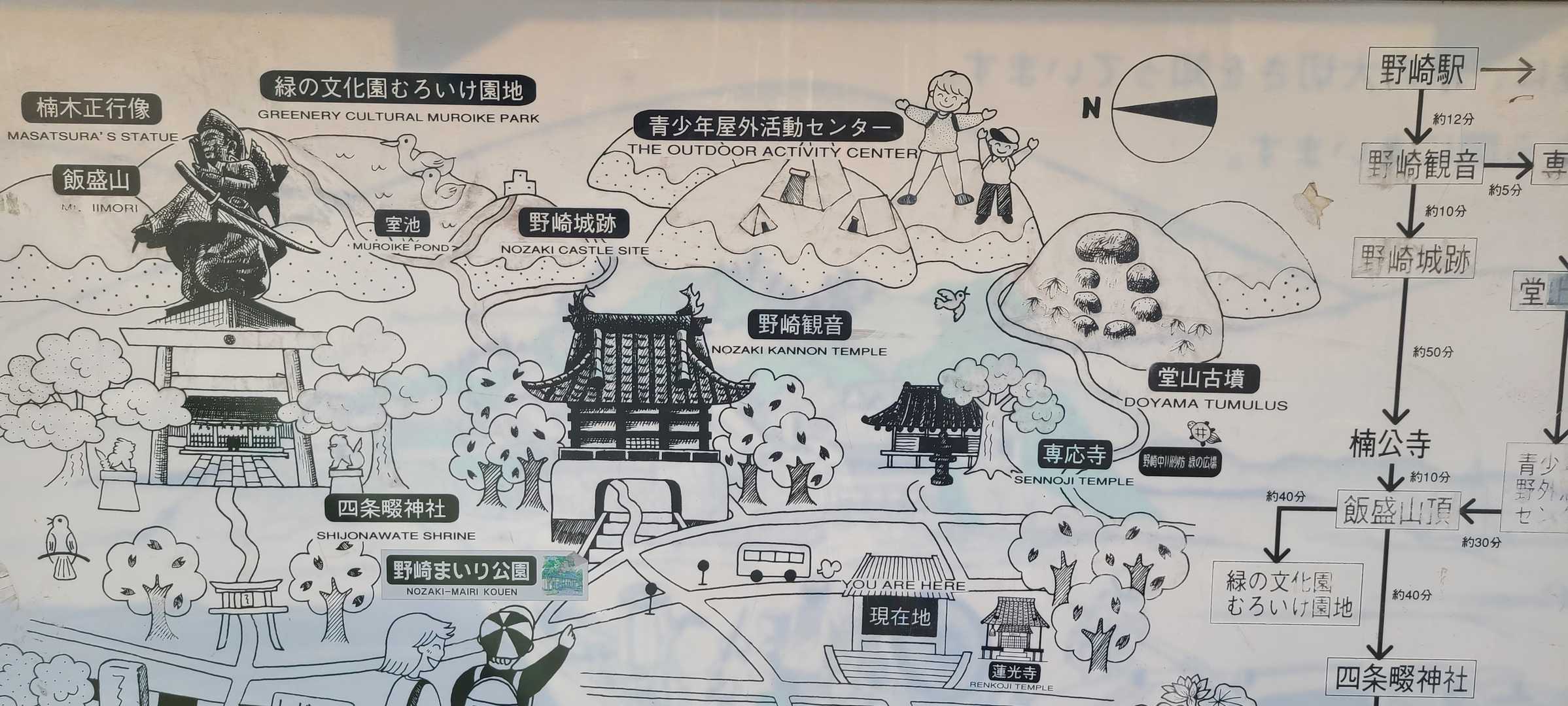 ふむふむ、まずは青少年野外活動センター方面