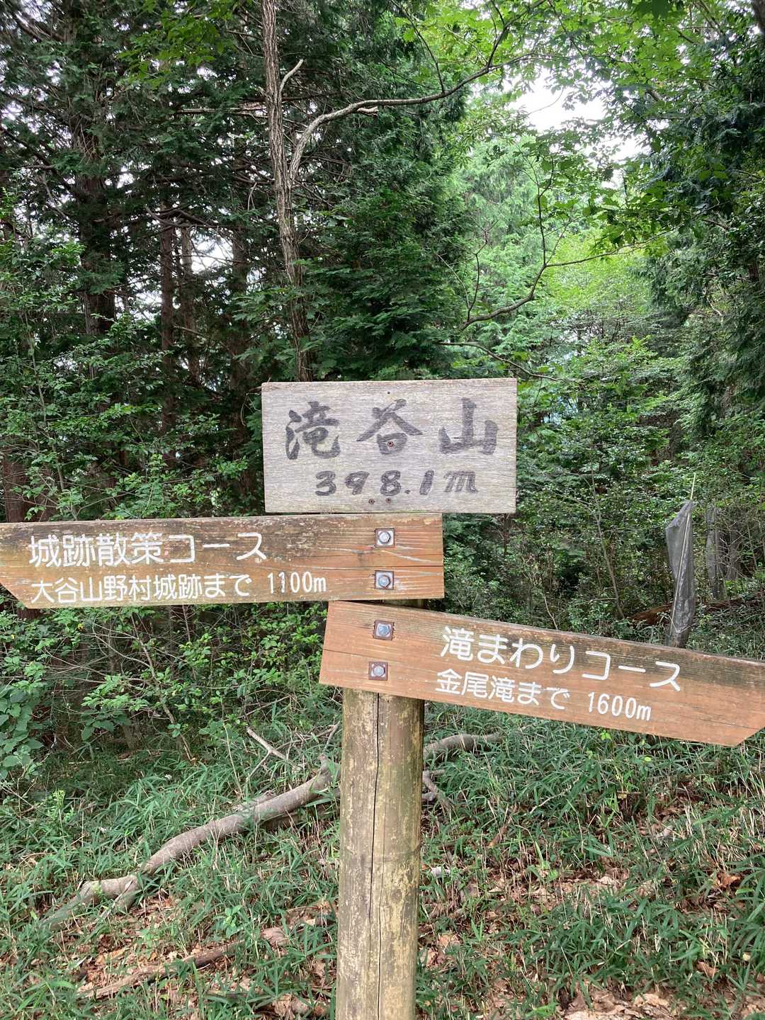 滝谷山　398.1m