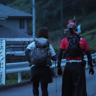 ぶうちゃんととりあえず岳山まで行く予定