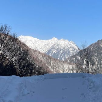 何とか帰還
穂高さんが迎えてくれました（気のせい）