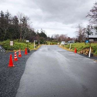 YAMAPだと登山口に数台止められますとかありますが無理ですね🚙❌️駐車場から登山口迄は2キロ林道歩きます🚶ビジターセンター駐車場停める前に登山口の先の転回場迄見に行きましたが路駐は無理です。素直にビジターセンター駐車場にしましょう😄と言いつつ7〜8年前に来た時はここに停めました（笑）前はこんなガチガチに路駐絶対ダメ！ではなかった🤔