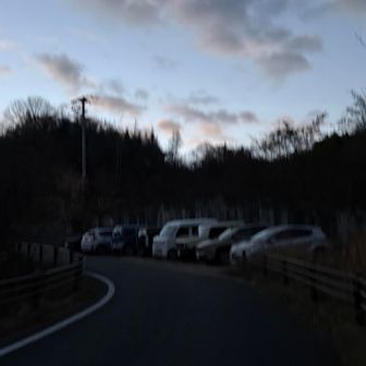 さすがに駐車場いっぱい