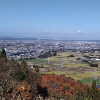 猿倉山山頂からの景色
良い天気で見晴らし最高