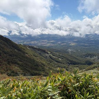 ガスが晴れるとよい景色