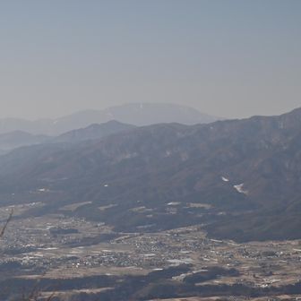 恵那山も霞んで見えてた。