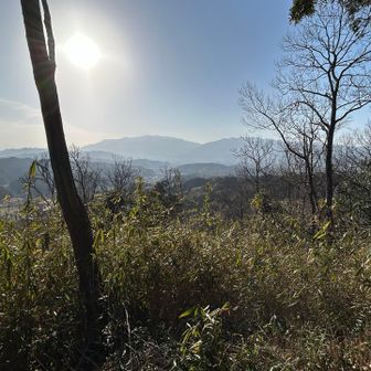 方角を変えると水越峠を挟んで金剛山と葛城山も見えます⛰️⛰️