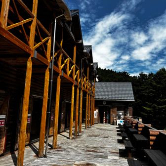 萬岳荘まで戻って来ました。
少し休憩して､帰ります。

今日も良い山行きでした。
ありがとうございました😊