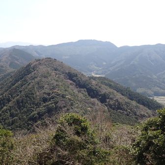 歩んできた縦走路の飯高山系の山々、長旅でした、ありがとう😊