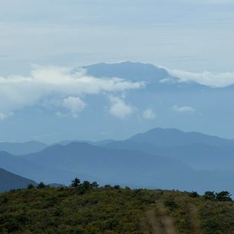 大山が見えました。