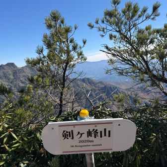 最後は激登りで剣ヶ峰