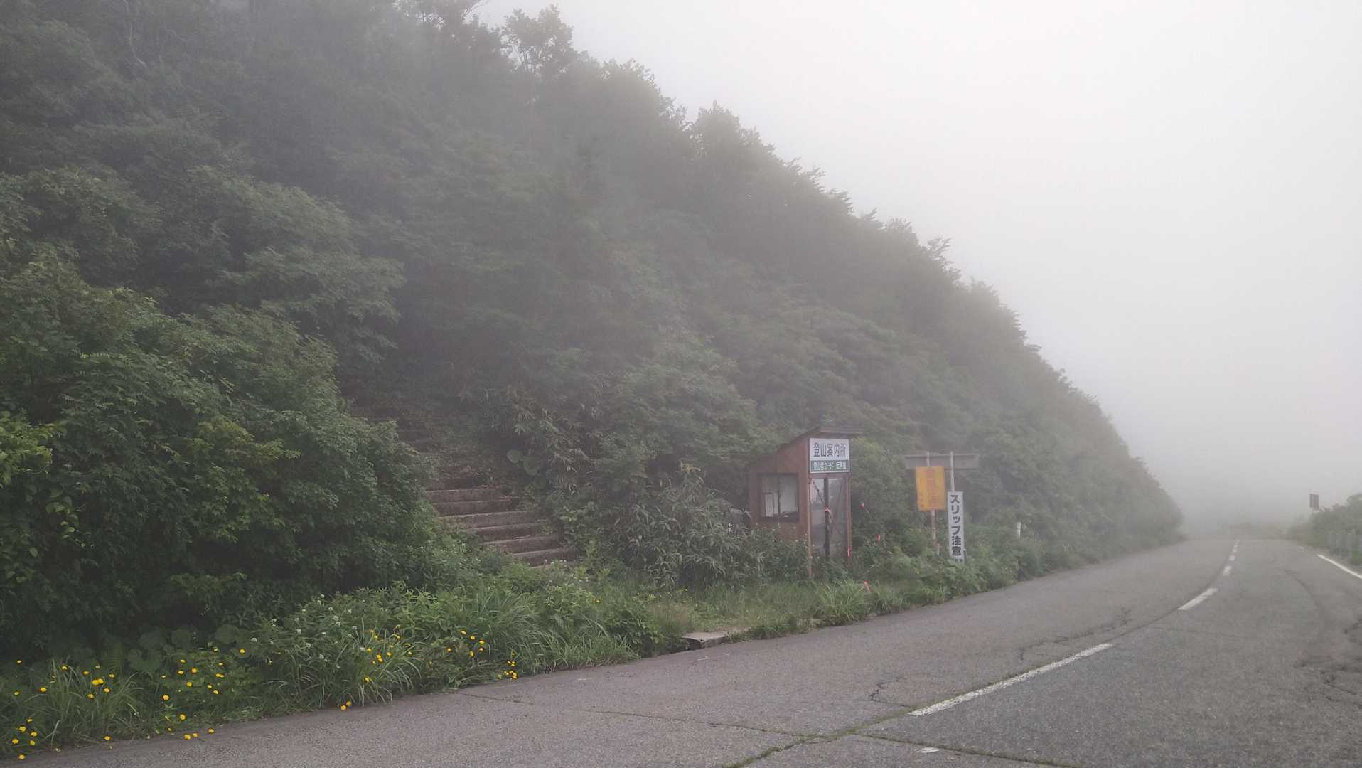あー朝方は山容クッキリだったのに😭
ガッスガスの大平からスタート🚶💨